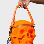 Killstar — Grave Digger Skull (Orange Velvet)